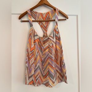 SOLD // Silk racer back tank top
